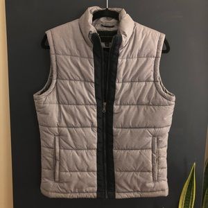 Banana Republic grey puffer vest